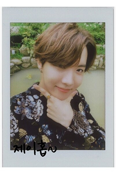 Universal БТС Полароид Джей-хоуп Дървен плакат за маса Декоративен Код2783