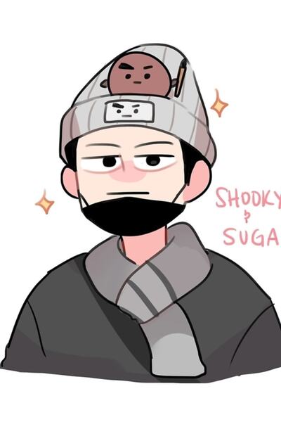 Universal BTS: Ξύλινη διακοσμητική αφίσα με τα καπέλα των Shooky & Yoongi, Κω...