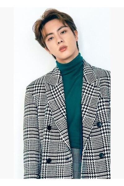 Universal Bts Kim Seok Jin Poster decorativ din lemn cu tablou frumos, la niv...