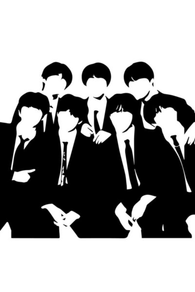 Universal Bts Group Photo Painting Ξύλινη αφίσα Διακοσμητική Κωδικός3029