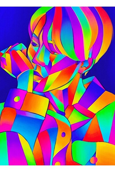 Universal Bts Jimin Πολύχρωμη Ψηφιακή Ζωγραφική Ξύλινη Αφίσα Διακοσμητική Κωδ...