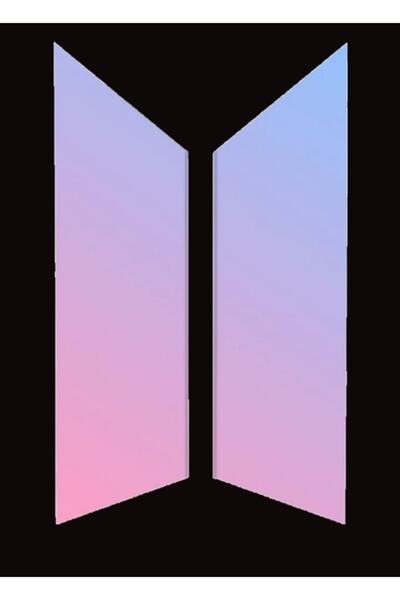 Universal Bts Logo Painting Ξύλινη Αφίσα Διακοσμητική Κωδικός4773