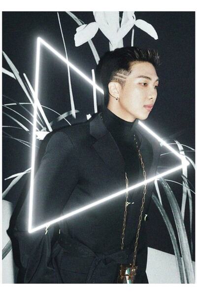 Universal Namjoon Rm Bts Ξύλινη Αφίσα Τραπεζιού Διακοσμητική Κωδικός3913