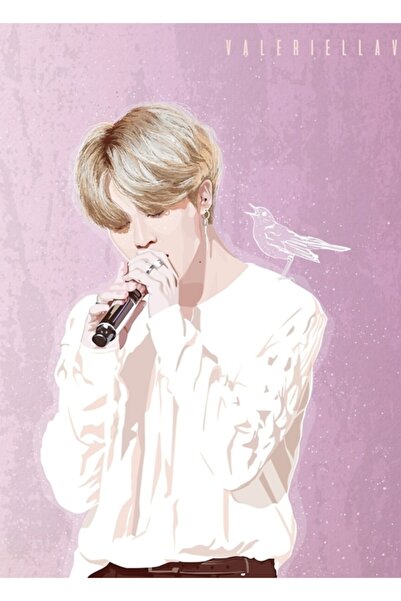 Universal Pasăre Cântătoare - Poster Decorativ din Lemn Bts Jimin Cod1049