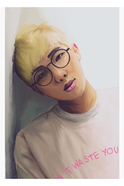 Universal Bts Rap Monster / Rm / Kim Namjoon Tablou Fanart Poster din Lemn De...