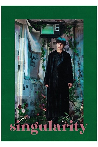 Universal БТС Техьонг Уникалност Декоративен дървен плакат с картина за кориц...