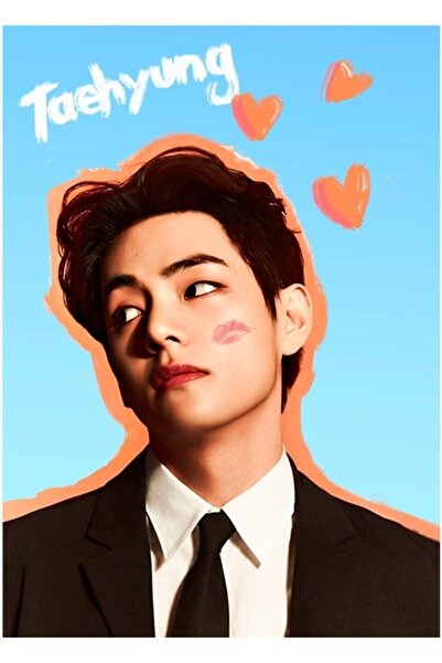 Universal BTS V (Ταεχιούνγκ) Time Mag Tablo Ξύλινη Διακοσμητική Αφίσα Κωδικός...