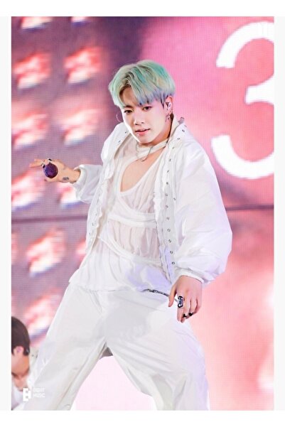 Universal Bts Jungkook Ptd Επιτραπέζια Ξύλινη Διακοσμητική Αφίσα στη Σκηνή Κω...