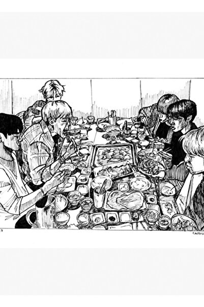 Universal BTS - Οικογενειακό Δείπνο Pt. 1 Ξύλινη Διακοσμητική Αφίσα Κωδικός 1957