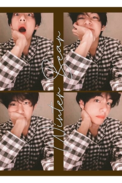 Universal Bts Taehyung Vlive Aesthetic Painting Wooden Poster Decorative Code...