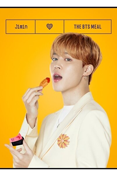 Universal Poster decorativ din lemn cu numărul 6 BTS Cod6130