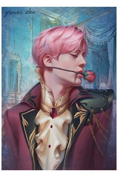 Universal Set prinț Bts - Poster decorativ din lemn cu pictură Jin Cod2454