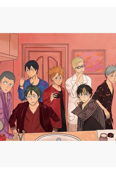 Universal Bts X Haikyuu Crossover Ξύλινη Διακοσμητική Αφίσα Πίνακα Κωδικός1942