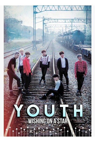 Universal Poster decorativ din lemn pentru albumul japonez Bts, cod 1532