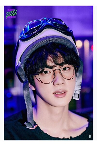 Universal Tablou decorativ cu poster din lemn „Urări de sezon” BTS 2022 Cod1354