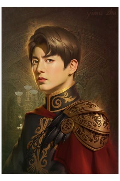 Universal Set Bts Prince - Poster decorativ din lemn cu pictură Jungkook Cod1641