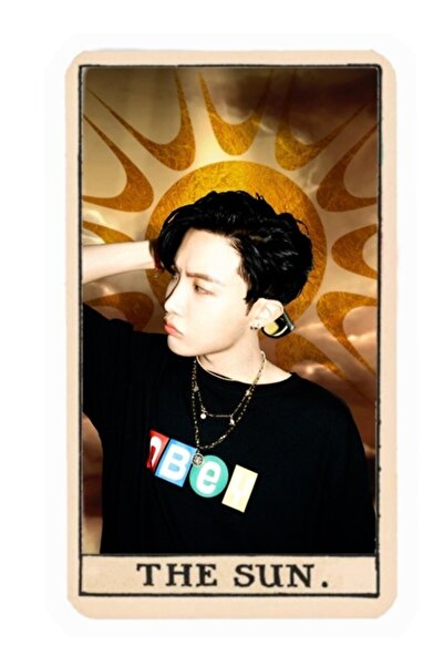 Universal Carte de tarot BTS: Tablou decorativ din lemn cu poster J-hope Cod1973