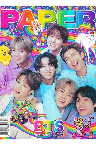 Universal Bts Kağıt Dergisi Tablo Ahşap Poster Dekoratif Kod3077