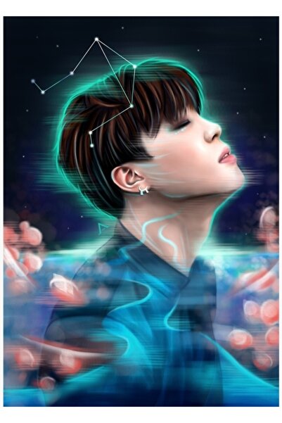 Universal Jimin |   Tablou din lemn din seria Constellation BTS, decorativ, C...