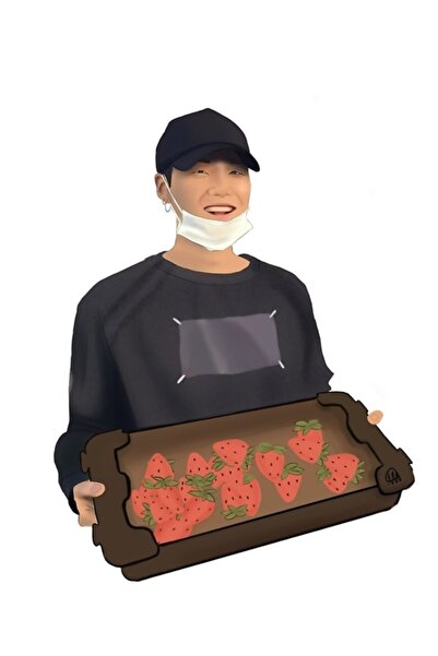 Universal Poster decorativ din lemn Bts Suga Cod5354