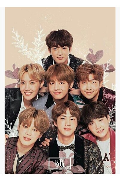 Universal Poster decorativ din lemn Bts Tablo Cod5959