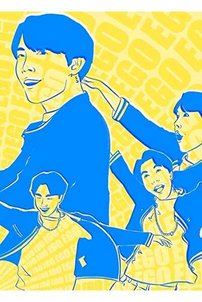 Universal Bts Jhope Ego Tablou cu ilustrații digitale Poster decorativ din le...