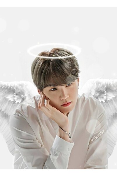 Universal Poster decorativ din lemn Bts Melek Yoongi Cod3363