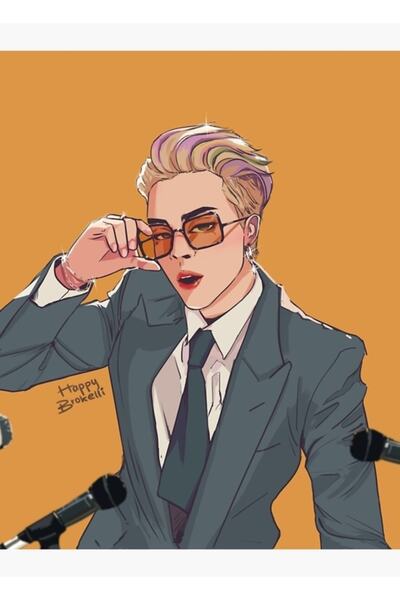 Universal BTS Τζίμιν - Ξύλινη Αφίσα Τέχνης Butter Διακοσμητική Κωδικός2569