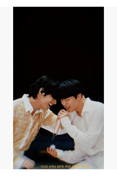 Universal Bts Taehyung and Jin Table Wooden Poster Decorative Code2804
