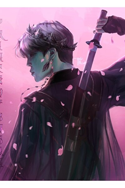 Universal Bts Jimin "Πρίγκιπας του Μπουσάν" Ξύλινη Αφίσα Ζωγραφικής Διακοσμητ...