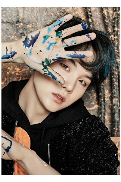 Universal BTS Suga Δεν περπατάς μόνος (δεξιά) Ξύλινη Αφίσα Πίνακας Διακοσμητι...