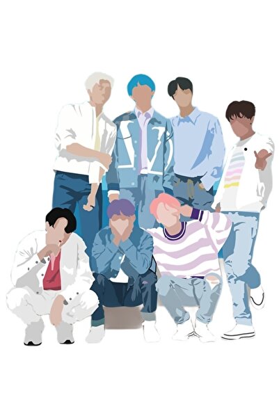 Universal Bts Together Ξύλινη Αφίσα Τέχνης Διακοσμητική Κωδικός4281