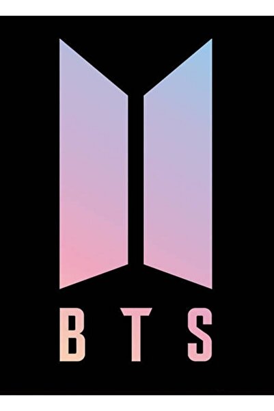 Universal Bts Logo Μαύρη Ξύλινη Ξύλινη Αφίσα Διακοσμητική Ξύλινη Αφίσα Κωδικό...