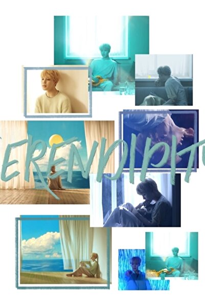 Universal Bts Serendipity Jimin Design Ξύλινη διακοσμητική αφίσα για τραπέζι ...