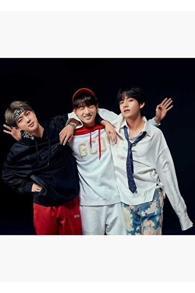 Universal Τζιν, Ταεχιούνγκ και Τζουνγκκούκ / Ξύλινη διακοσμητική αφίσα BTS DN...