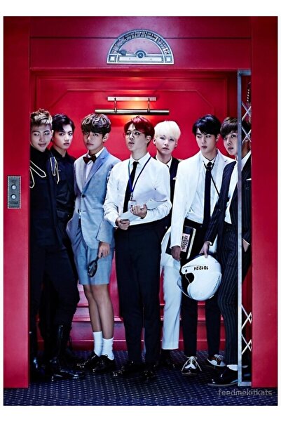 Universal Bts Themed Painting Number 4 Wooden Poster Decorative Code6120