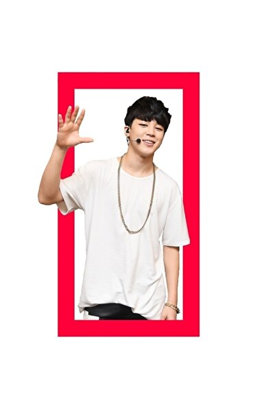 Universal Bts Jimin Wave Red Frame Painting Wooden Poster Decorative Code528