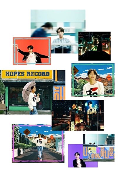 Universal Bts Map of the Soul 7 Ego Jhope Design Table Wooden Poster Decorati...