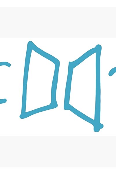 Universal Bts - Ξύλινη διακοσμητική αφίσα με λογότυπο 5 τεμαχίων, Κωδικός4395