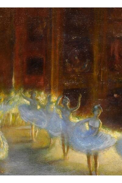 Universal Le Ballet Painting από τον Gaston La Touche, Ξύλινη Διακοσμητική Αφίσα