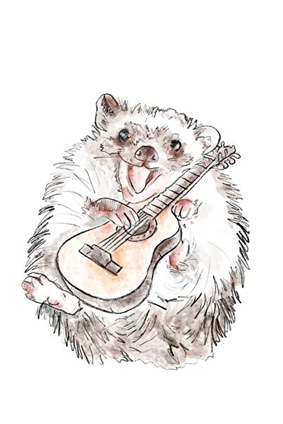 Universal Guitar Playingmeme Sticker Design Painting Wooden Poster Decorative