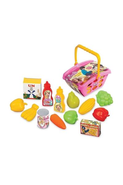 Genel Markalar Yıldırım Oyuncak Barbie Market Sepeti Ve Barbie Ev Çay Seti