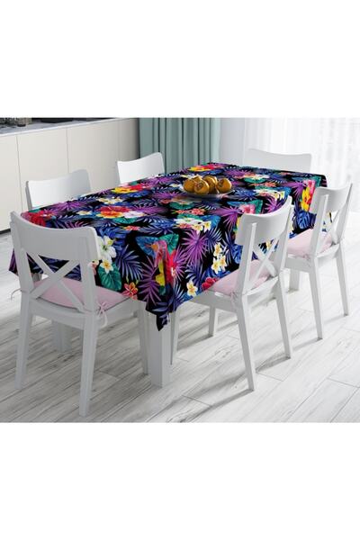 Realhomes مفرش طاولة مقاوم للبقع مطبوع رقميًا بتصميم مخصص