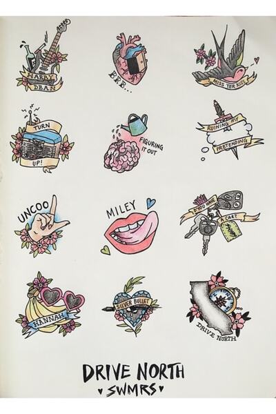 Universal Διακοσμητική ξύλινη αφίσα με σχέδιο Drive North Flash Page Painting