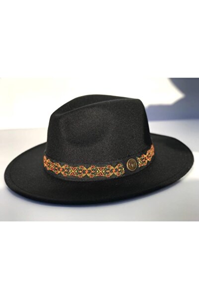 Shopiolog Μαύρο γυναικείο καπέλο Fedora