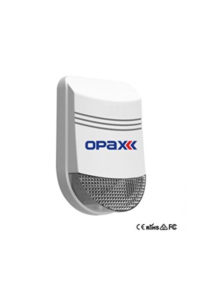 OPAX BGR-10 KABLOLU 48 LED KIRMIZI / MAVİ / KIRMIZI+MAVİ IŞIKLI HARİCİ ALARM ...