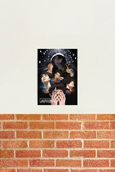 Universal Poster Fanart Bts Fake Love, Tablou, Poster din Lemn, Decorativ Cod...