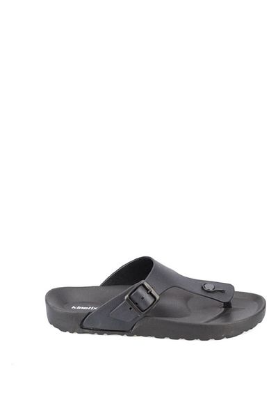Kinetix Selly Black Women's Cork Slippers