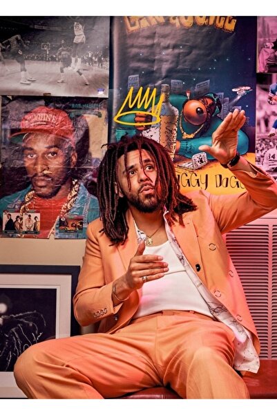 Universal J Cole – King Cole Cole World Poster decorativ din lemn