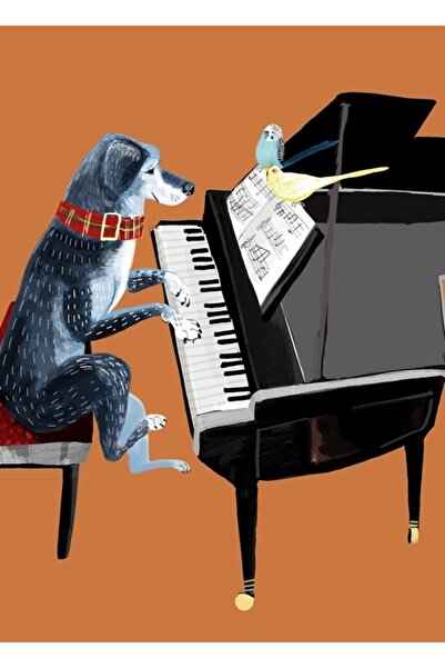 Universal Εικονογραφική Εκτύπωση Άγγελου και Πίνακας Μαθήματος Πιάνου